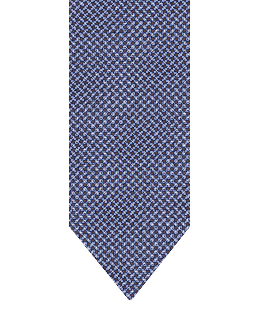 Gagliardi Blue Printed Propellers Italian Silk Tie