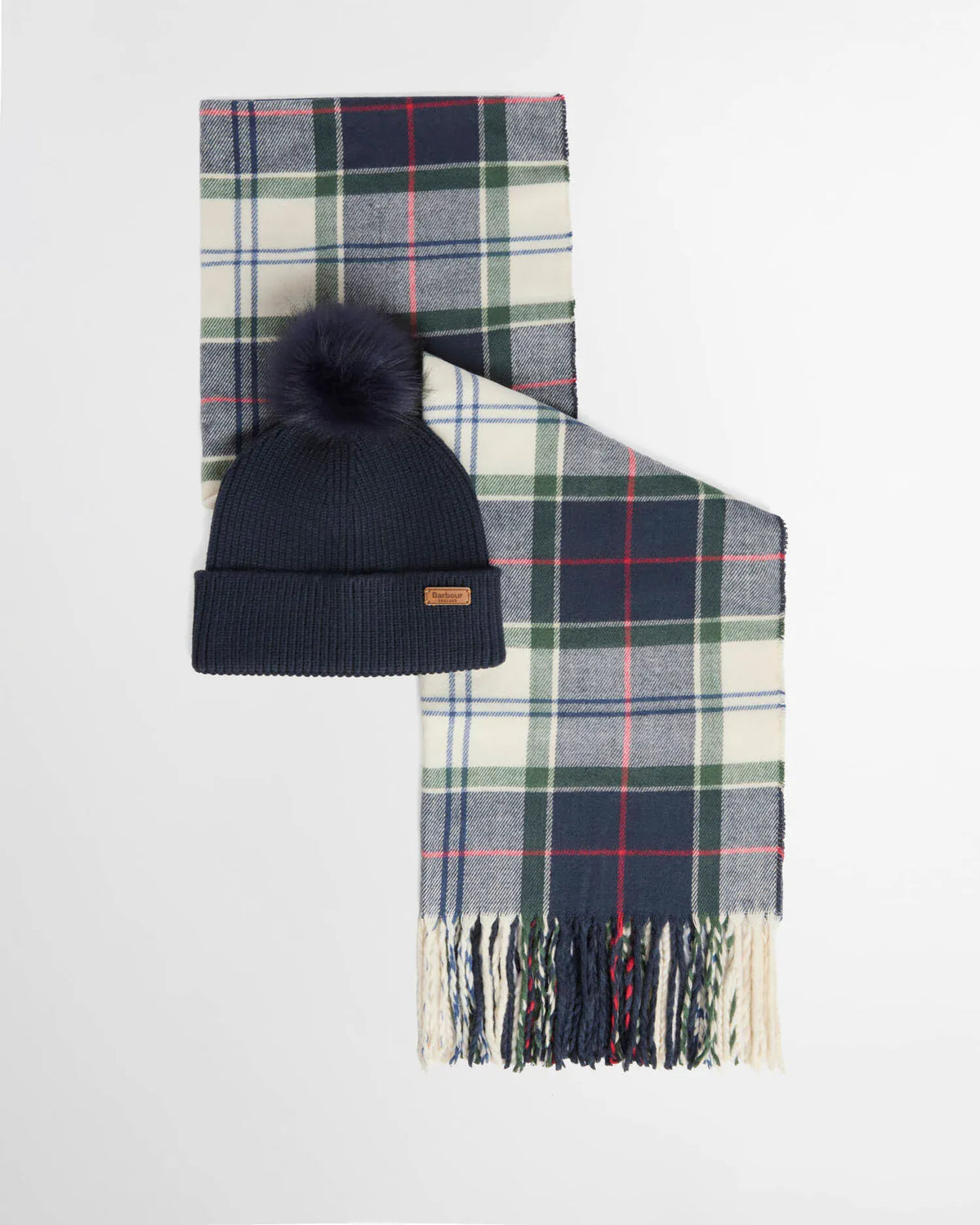 Barbour Hats ONE Barbour Green Barbour Dover Beanie & Hailes Scarf Tn98 Light Evergreen