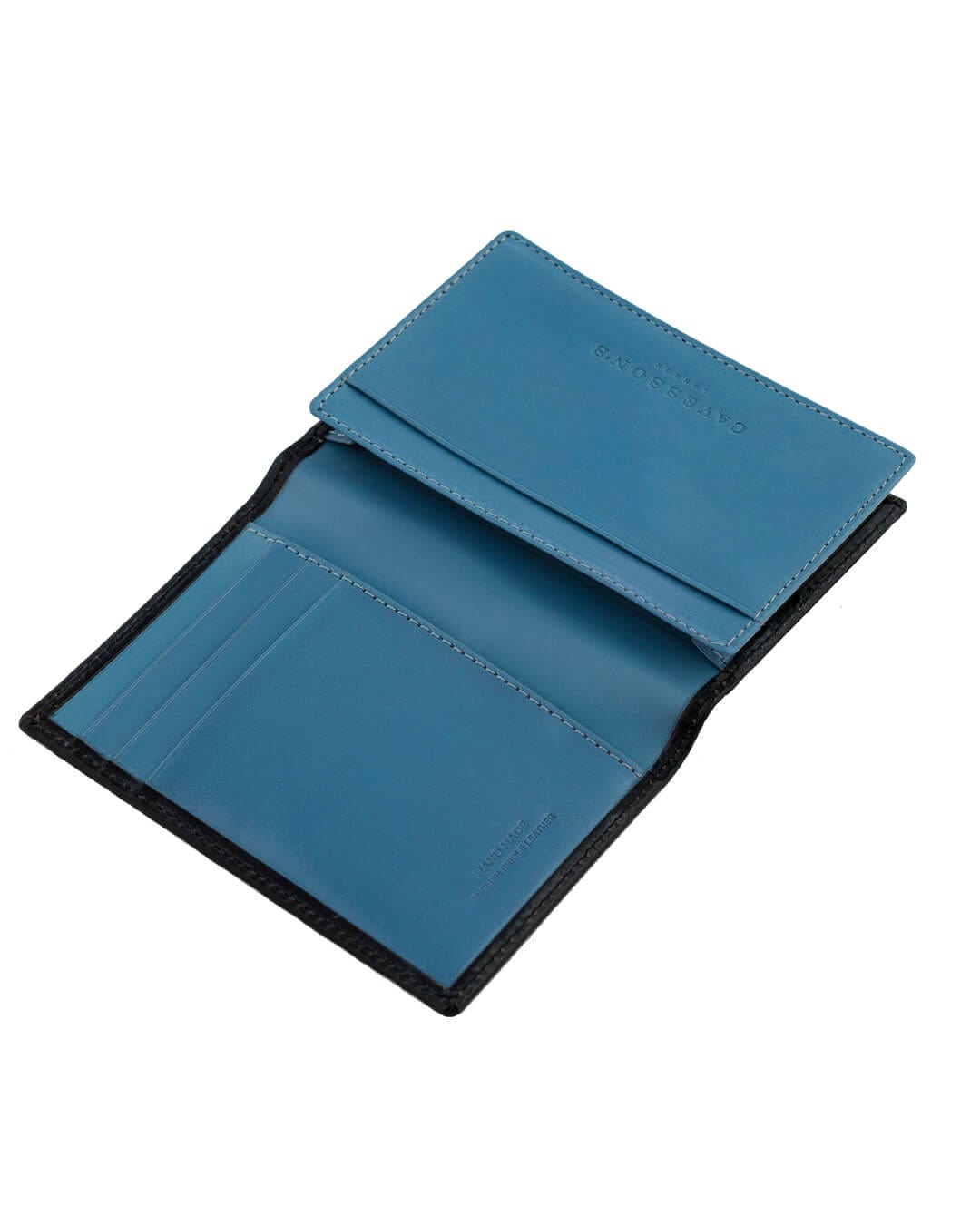Cavesson's Wallets Cavesson's Black And Aqua Card Wallet