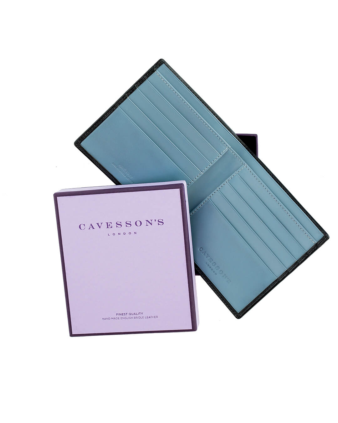 Cavesson's Wallets Cavesson's Black And Aqua Note Wallet