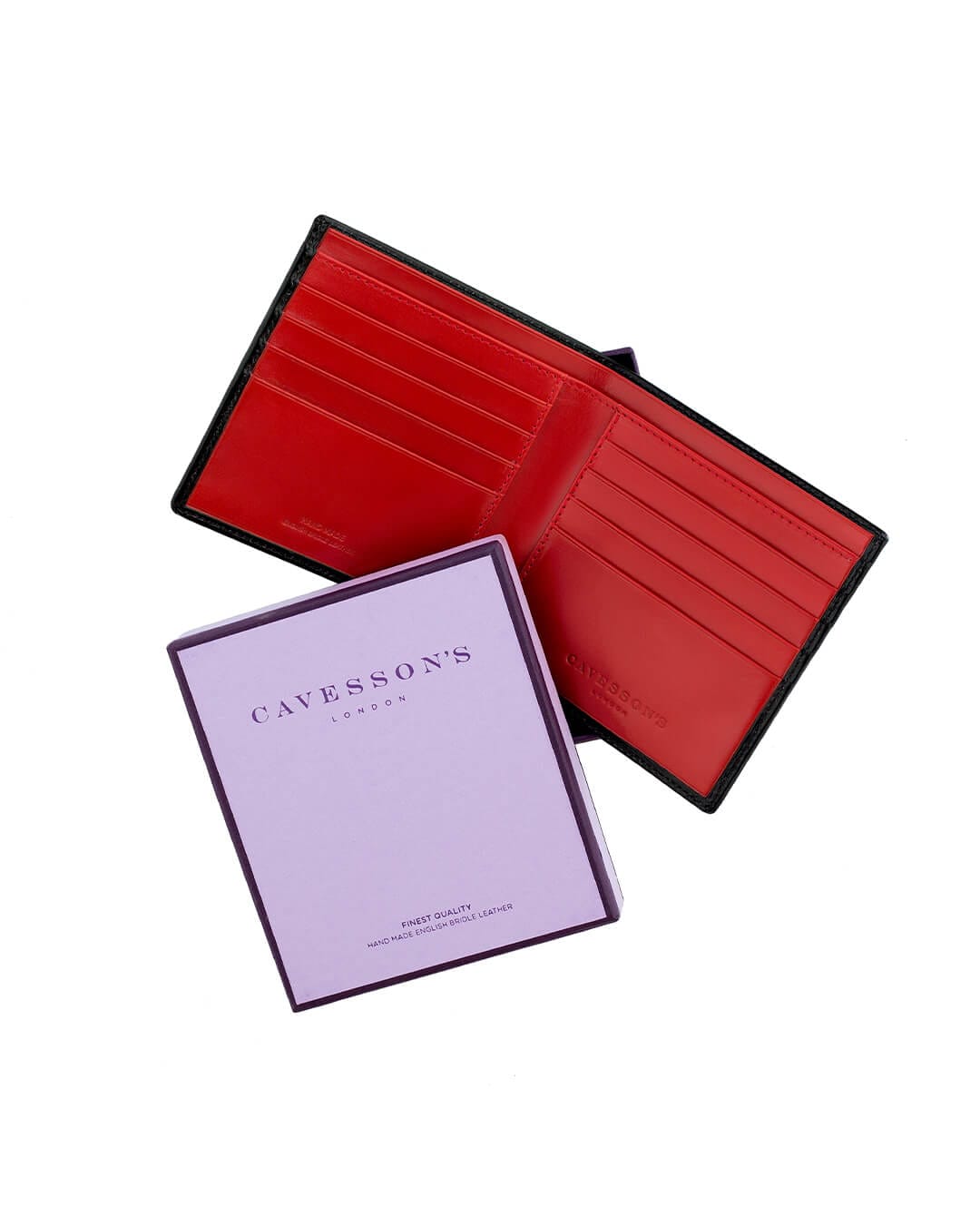 Cavesson's Wallets Cavesson's Black And Red Note Wallet