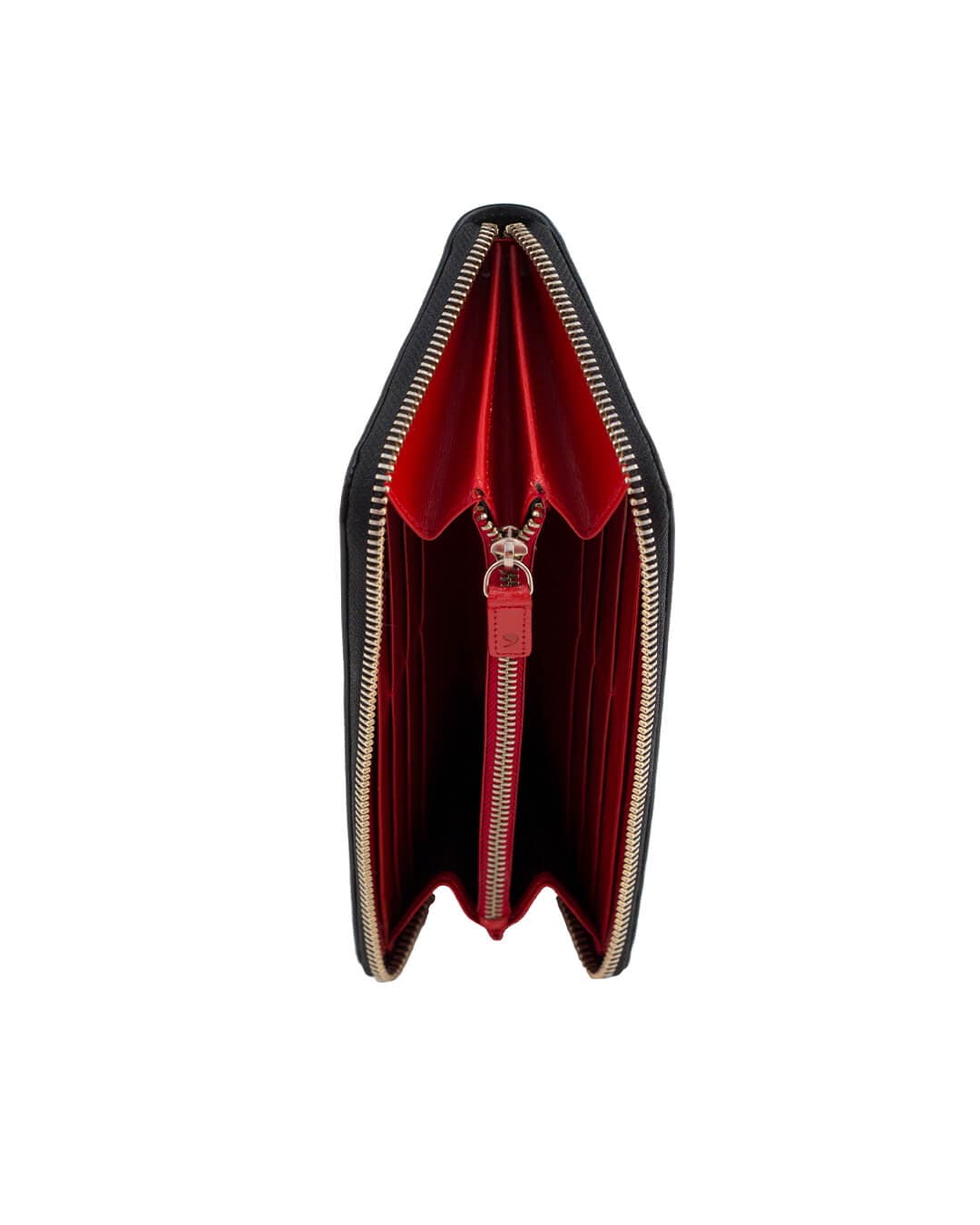 Cavesson's Wallets Cavesson's Black And Red Zip Wallet
