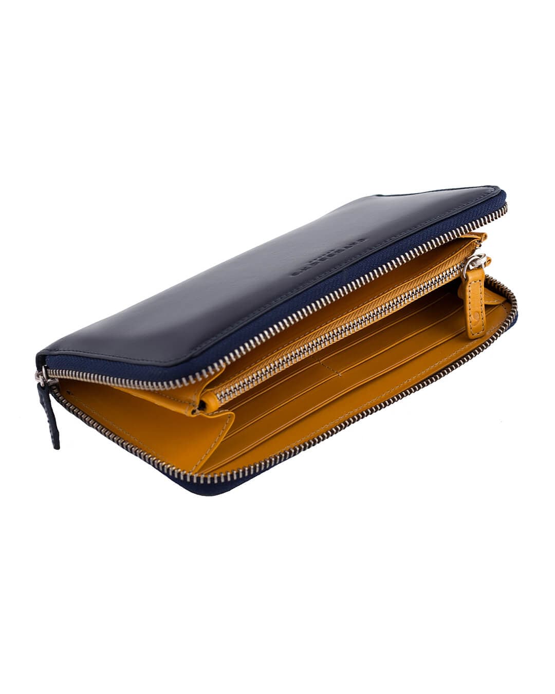Cavesson's Wallets Cavesson's Blue And Yellow Zip Wallet