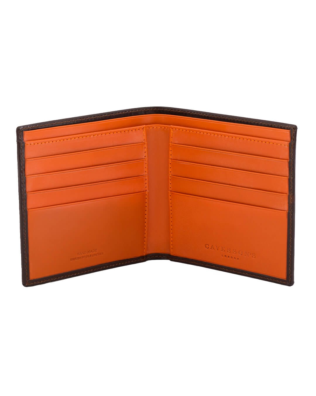 Cavesson's Wallets Cavesson's Brown And Orange Note Wallet