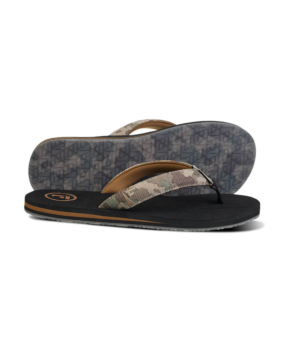 Foamlife Shoes Foamlife Black Pampa Artist Series Flip Flops