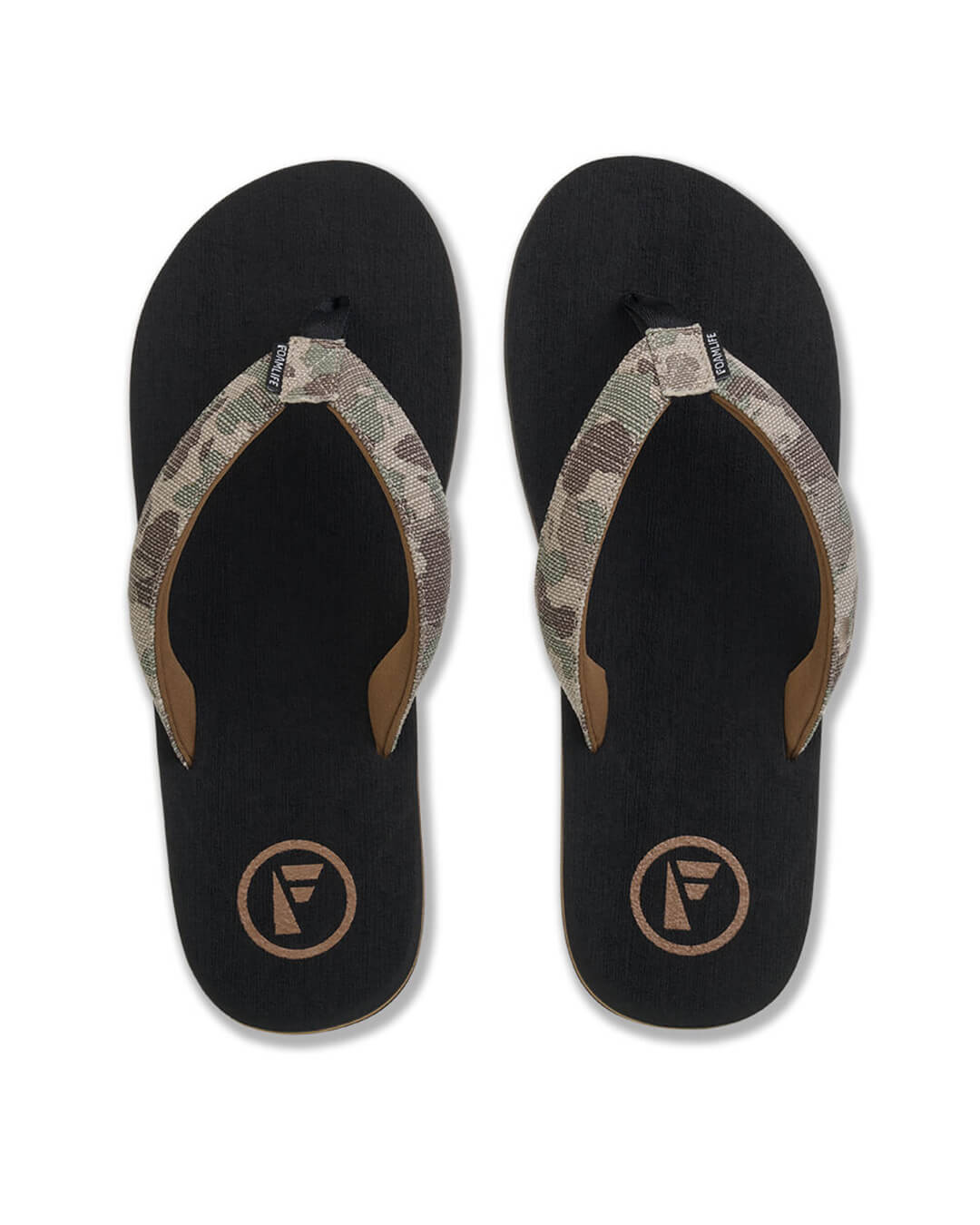 Foamlife Shoes Foamlife Black Pampa Artist Series Flip Flops