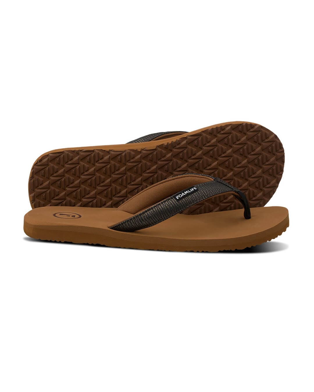 Foamlife Shoes Foamlife Seales Earth Brown Flip Flops