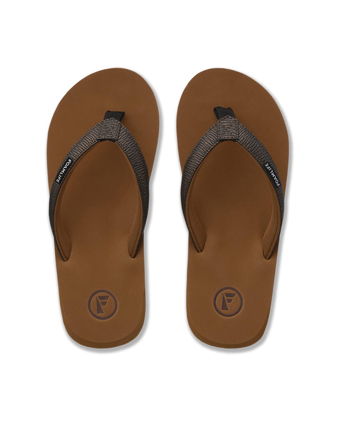 Foamlife Shoes Foamlife Seales Earth Brown Flip Flops
