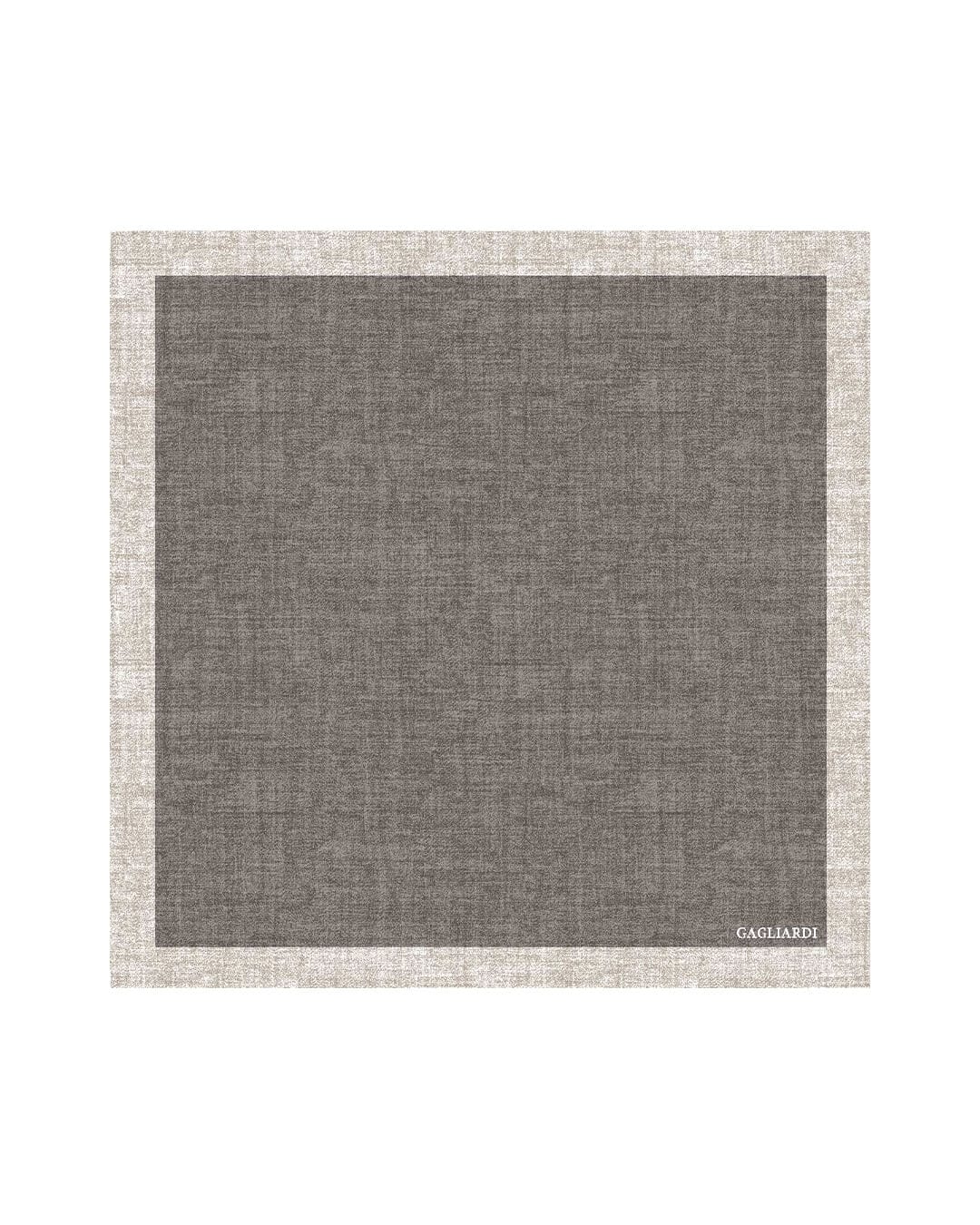 Gagliardi Pocket Squares ONE Gagliardi Beige Plain Italian Silk Pocket Square