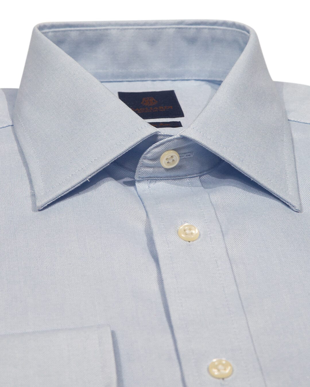 Gagliardi Shirts Gagliardi Tailored Fit Sky Oxford Non Iron Shirt No Pocket