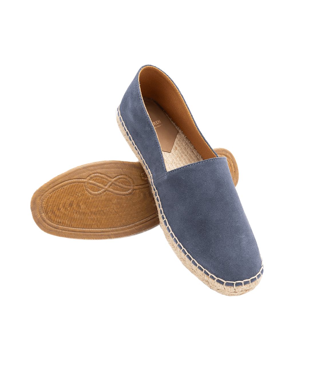 Gagliardi Shoes Gagliardi Navy Suede Espadrilles