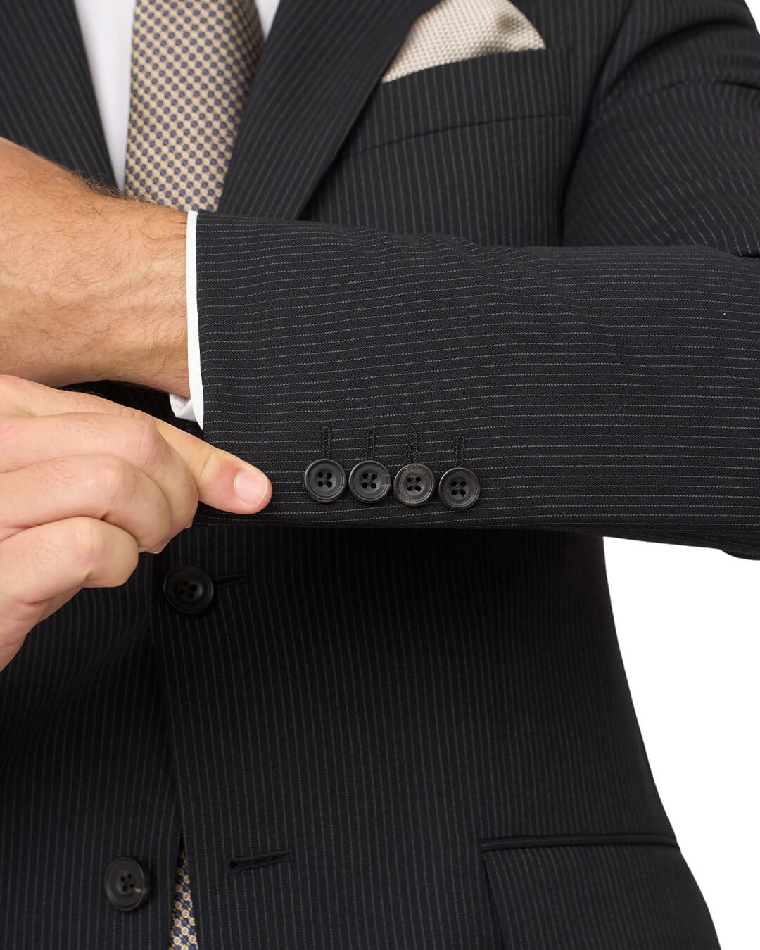 Gagliardi Suits Gagliardi Black Fine Stripe Suit