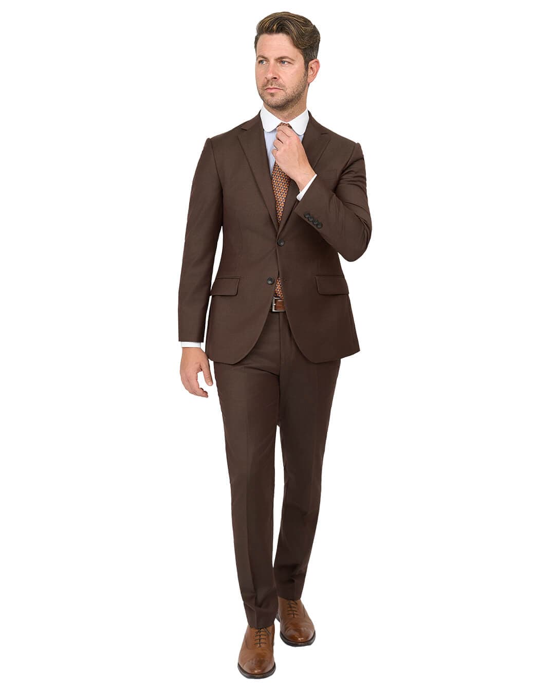Gagliardi Suits Gagliardi Brown Twill Super 110s Suit