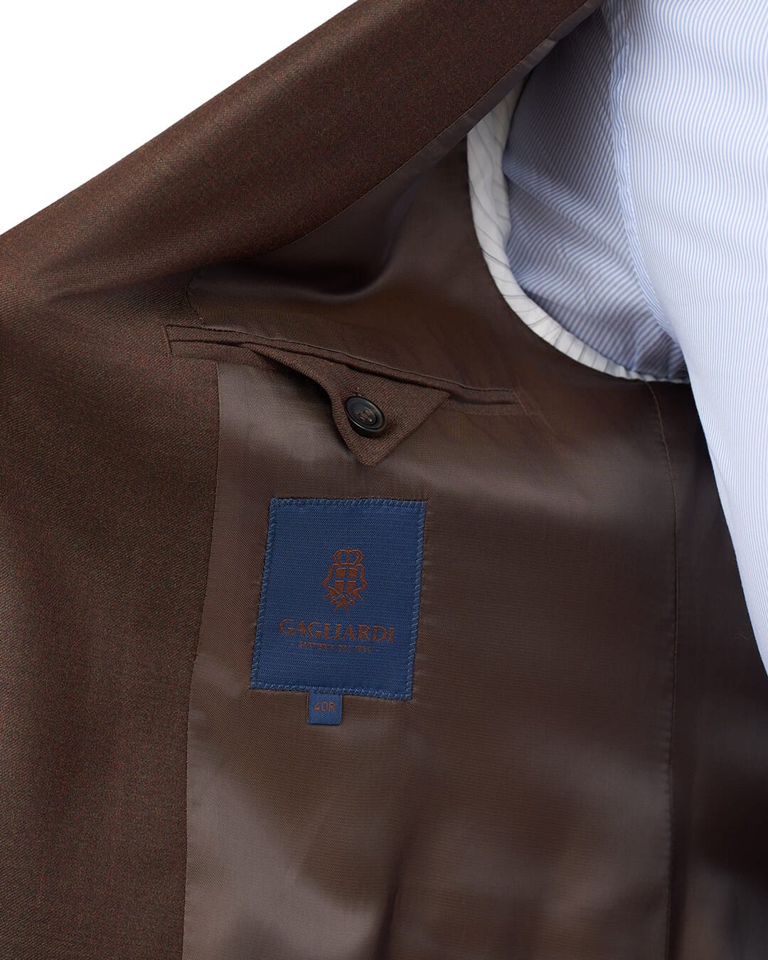 Gagliardi Suits Gagliardi Brown Twill Super 110s Suit