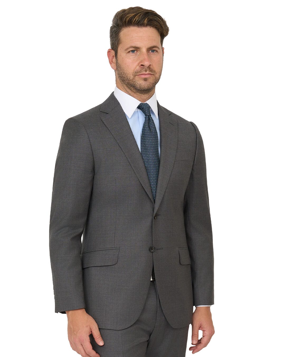 Gagliardi Suits Gagliardi Grey Cerruti Sharkskin Super 130s Suit