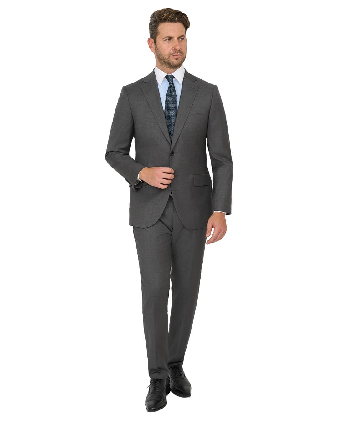 Gagliardi Suits Gagliardi Grey Cerruti Sharkskin Super 130s Suit