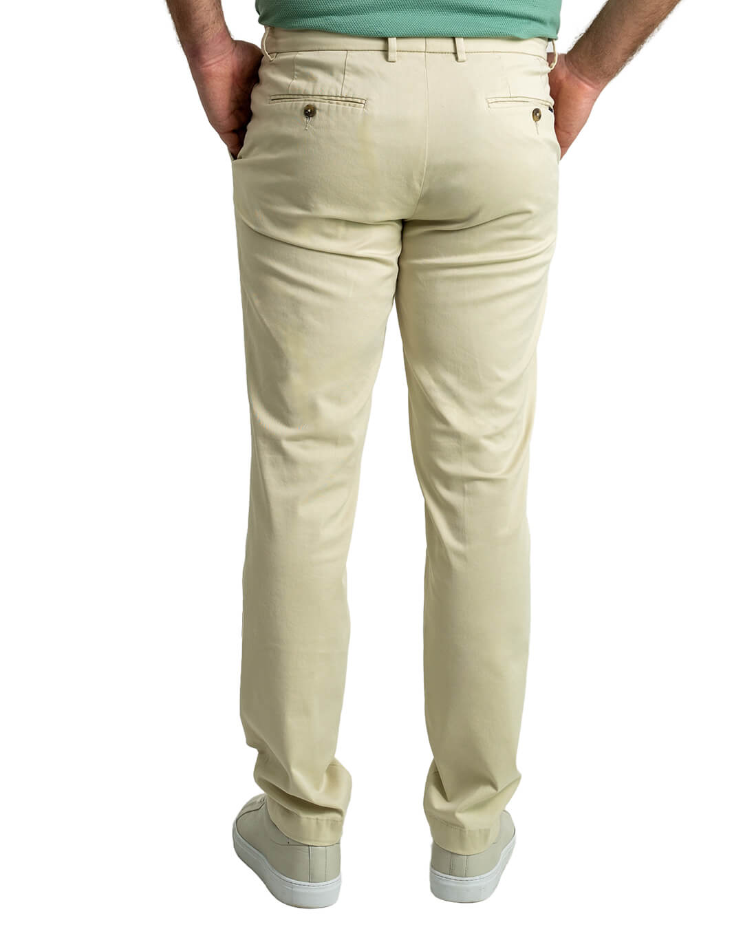 Gagliardi Trousers Gagliardi Stone Garment Washed Stretch Cotton Twill Trousers