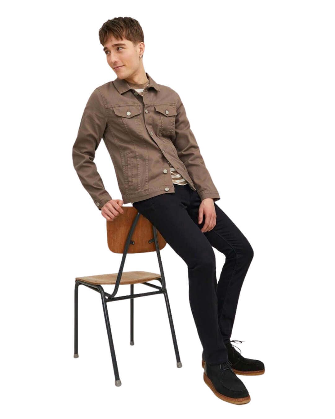 Jack & Jones Jeans JEANS MALE WOV CO88/COC10/EA2 BLACK DENIM NewAW24