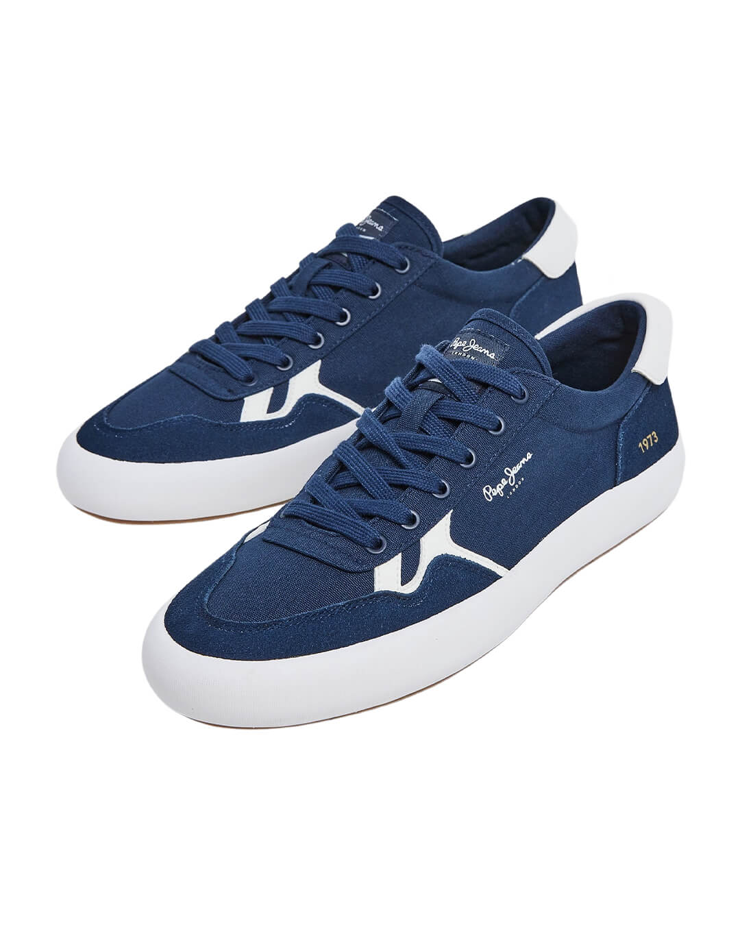 Pepe Jeans Shoes Pepe Jeans Navy Cotton Cupsole Trainers