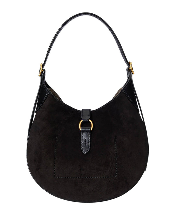 POLO ID SUEDE SMALL SHOULDER BAG BLACK Bortex Fine Tailoring