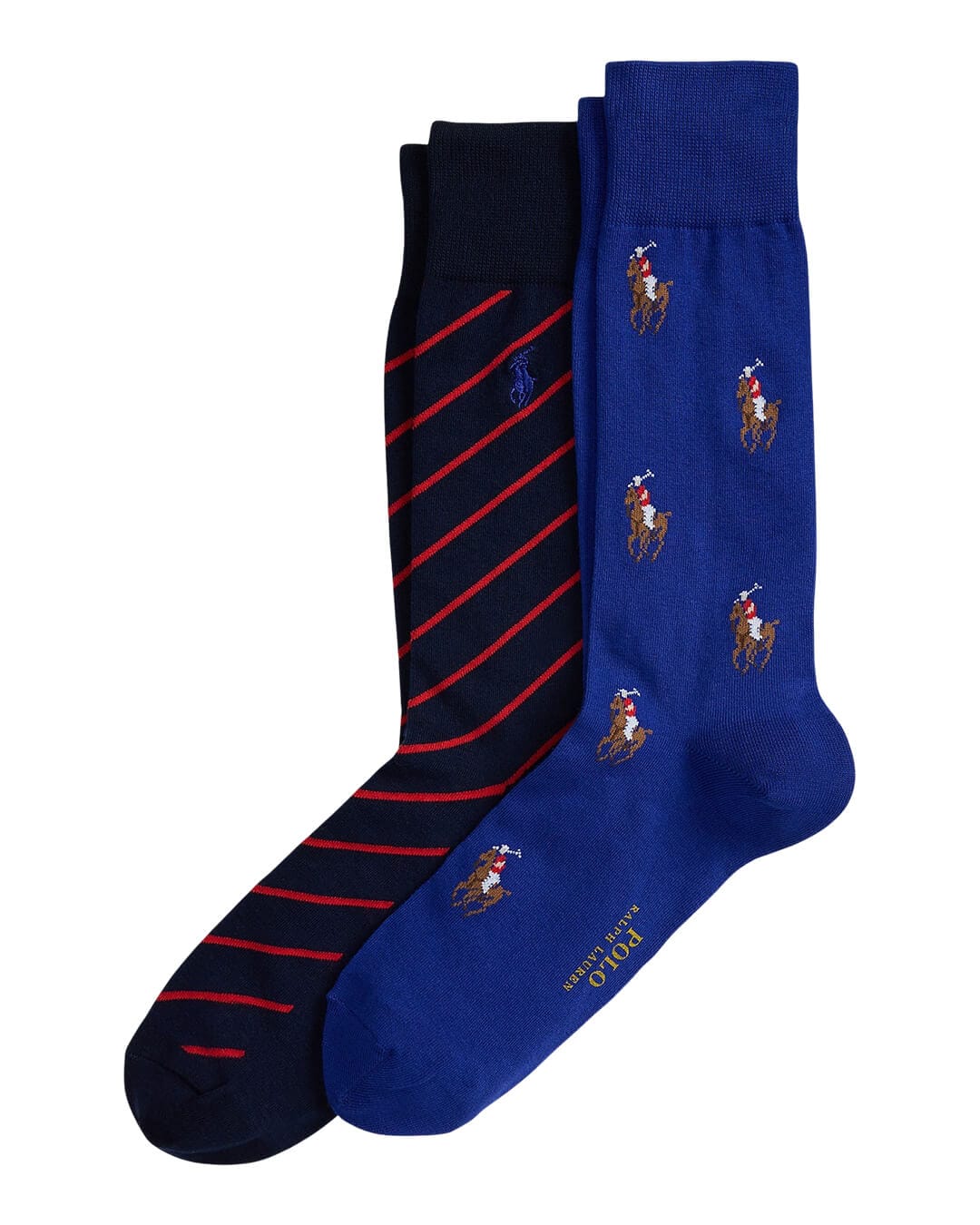 Polo Ralph Lauren Socks ONE BIG PONY CREW SOCK 2-PACK NAVY