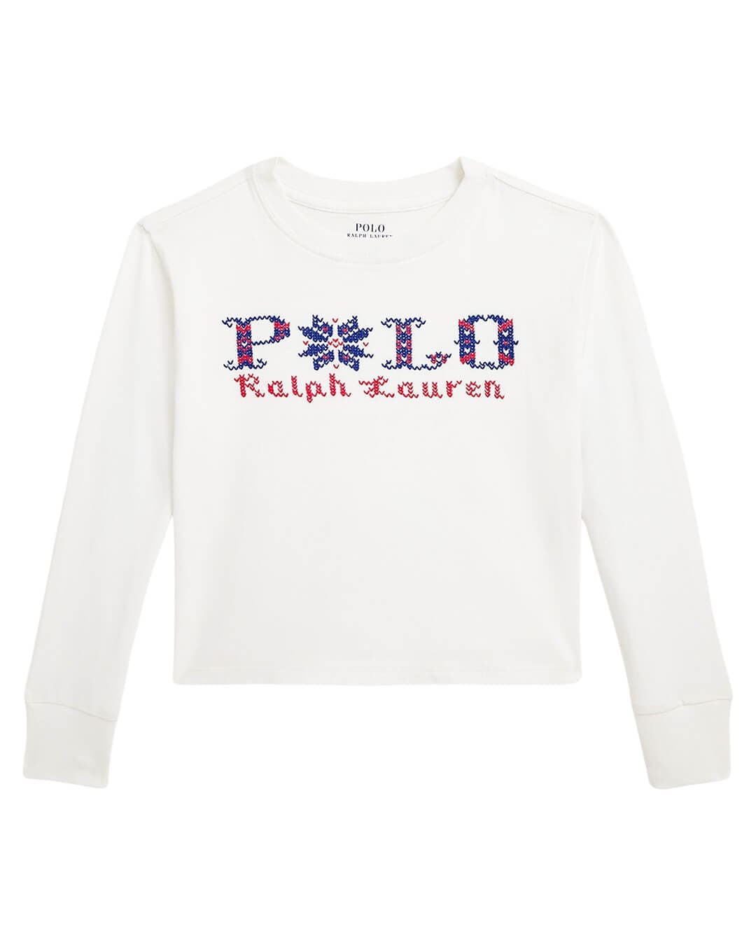 Polo Ralph Lauren T-Shirts LSPOLOTSHRT KNIT SHIRTS T SHIRT WHITE 312952100002 AW24