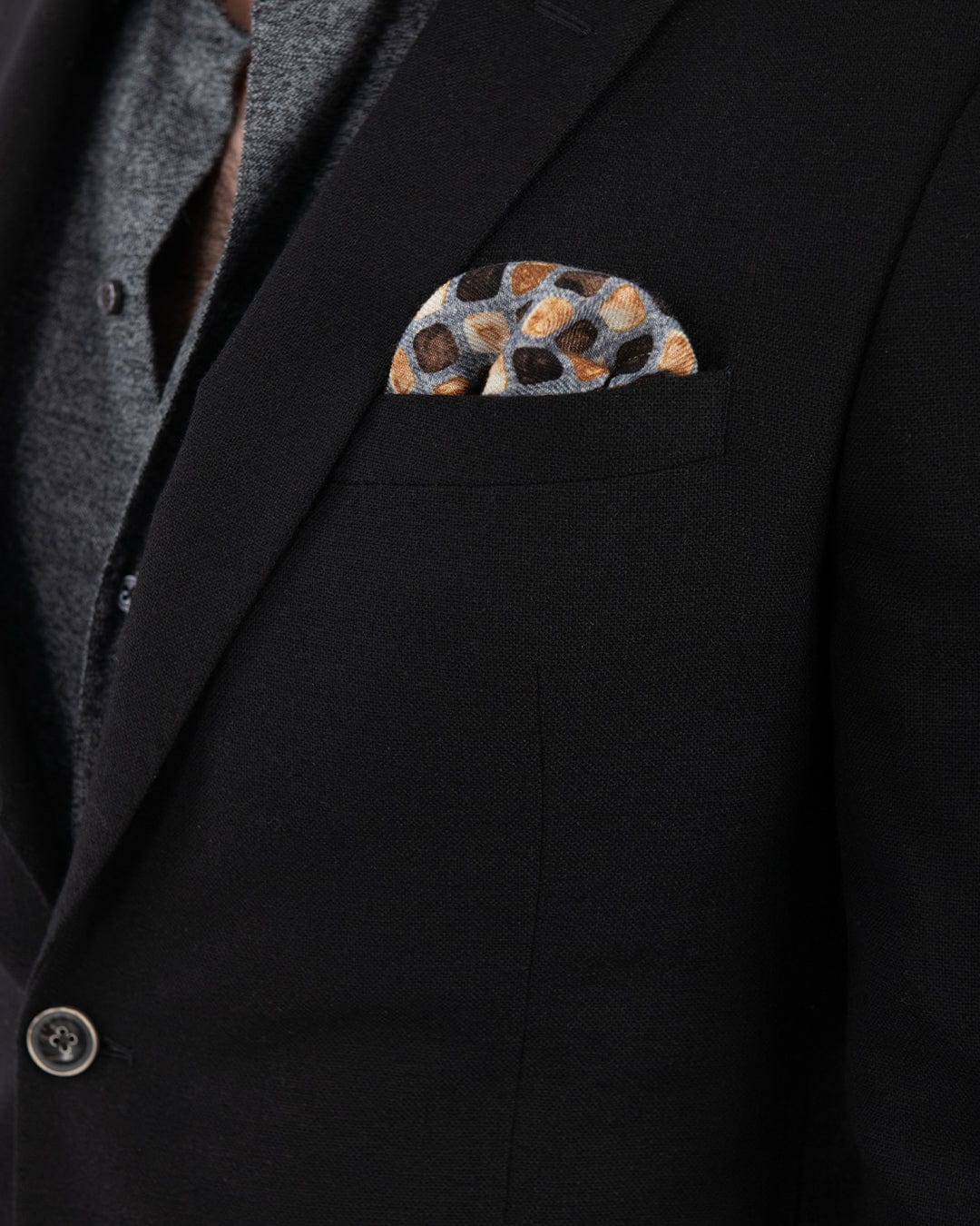 Gagliardi Jackets Gagliardi Black Stretch Textured Jacket