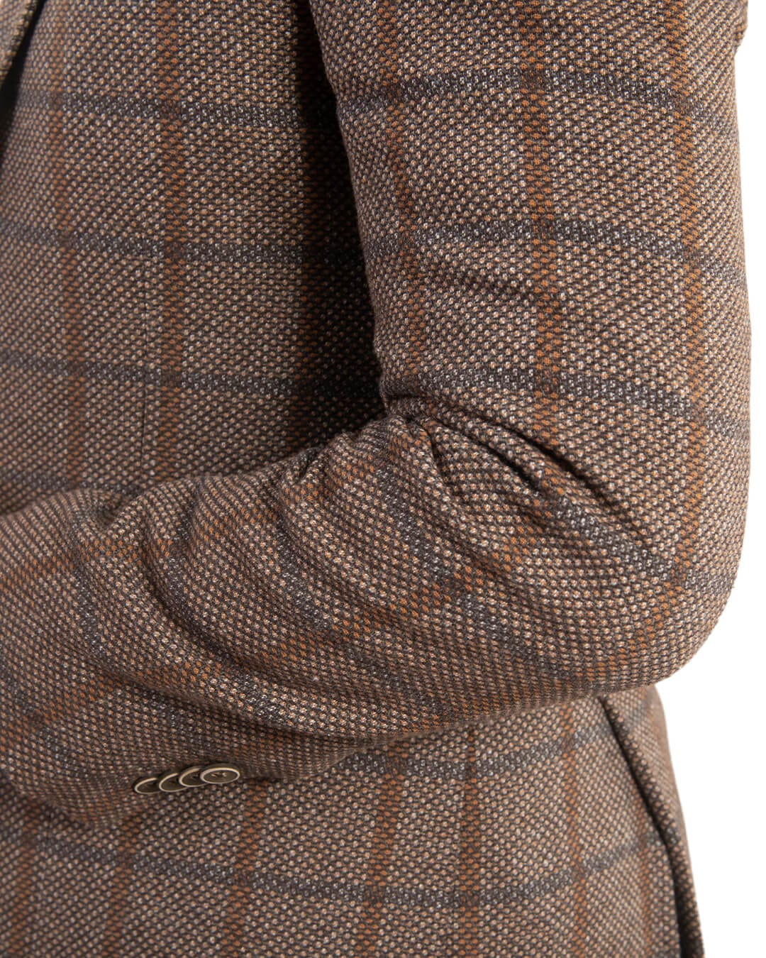 Gagliardi Jackets Gagliardi Camel Birdseye Check Jacket