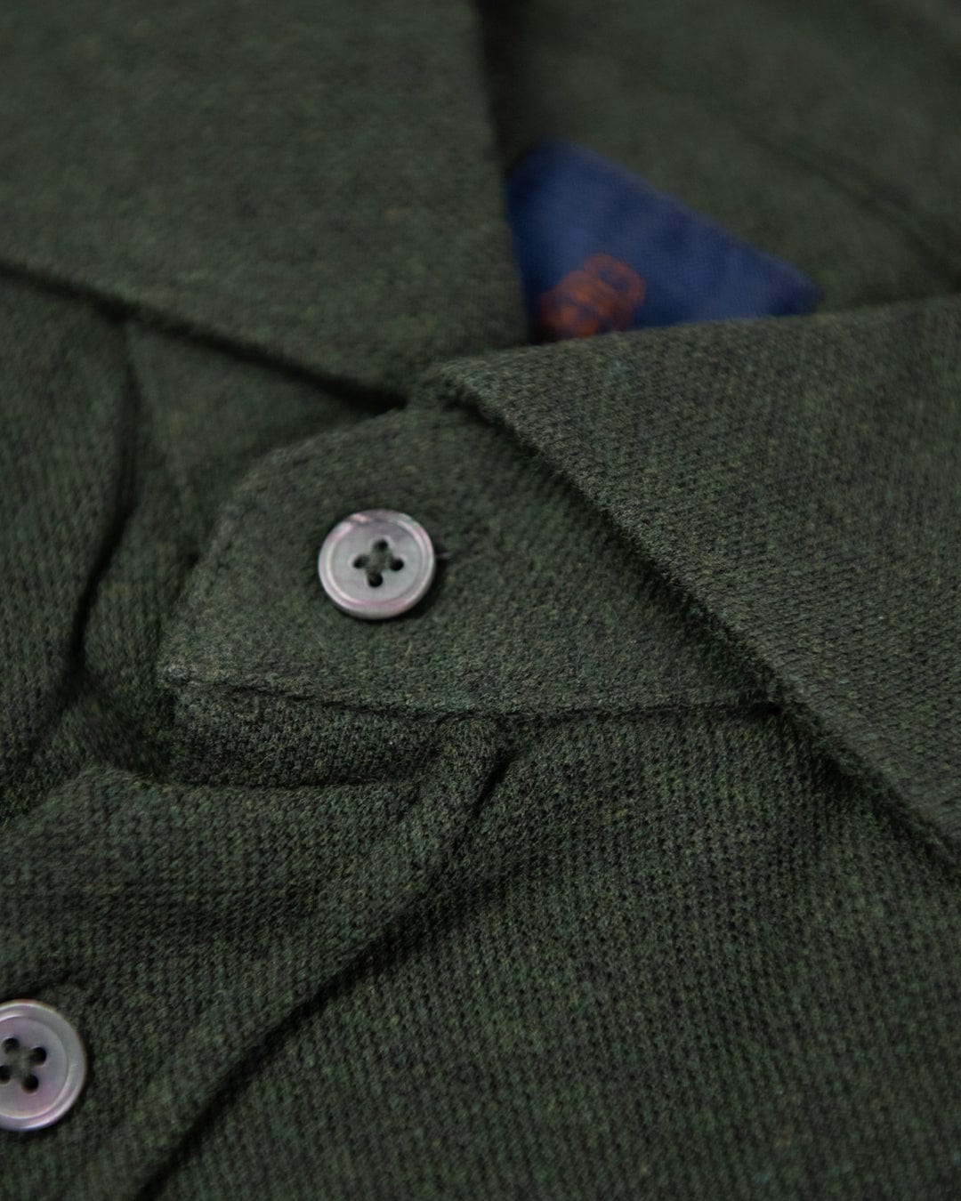 Gagliardi Shirts Gagliardi Green Pique Jersey Shirt