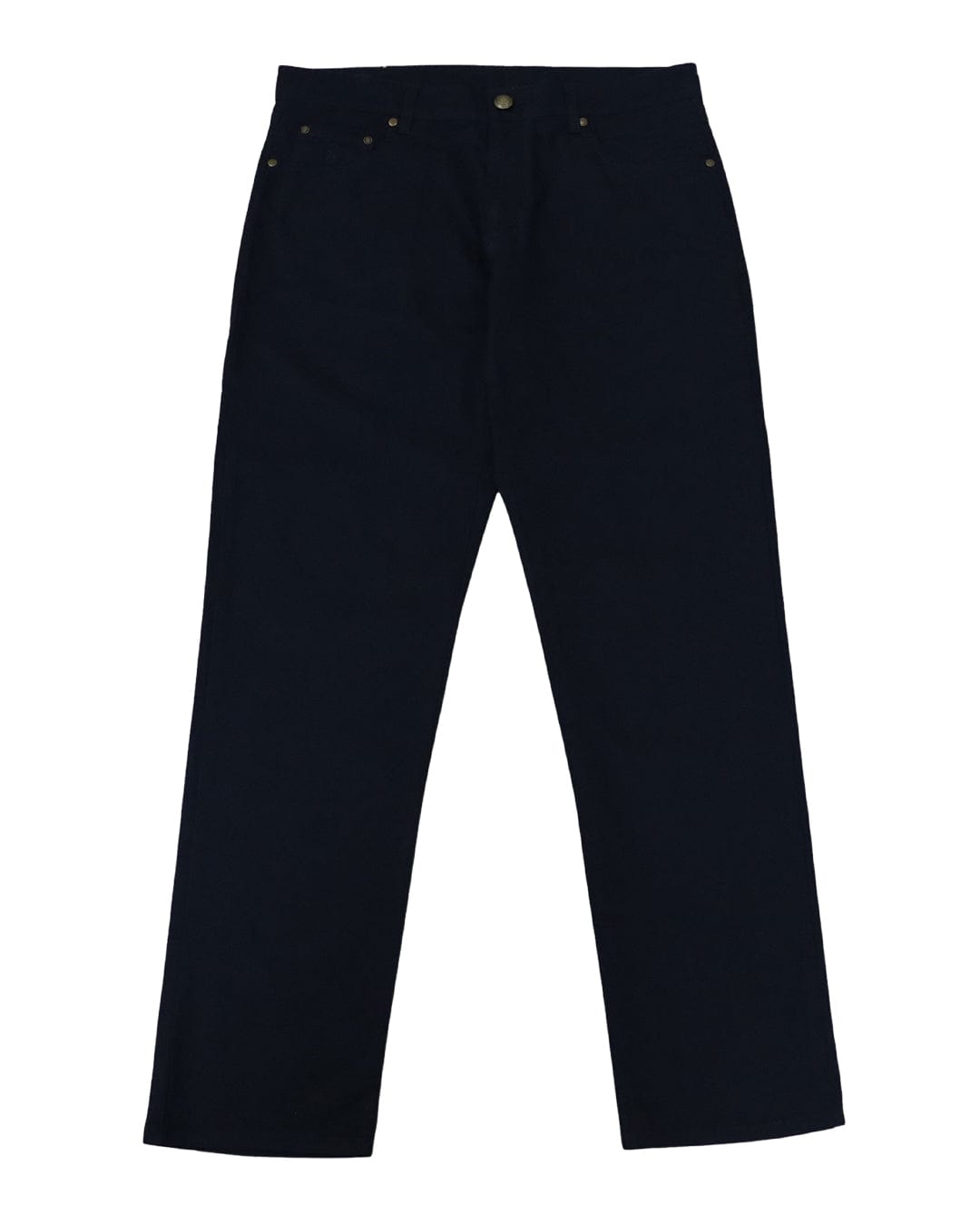 Gagliardi Trousers Gagliardi Navy Herringbone Stretch Cotton Five Pocket Trousers