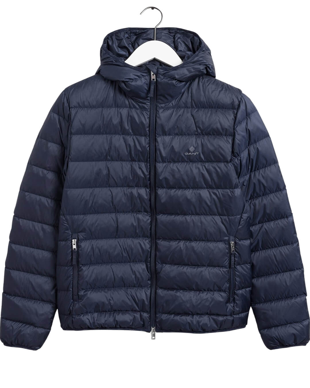 Gant Outerwear Gant Navy Blue Hooded Paded Jacket