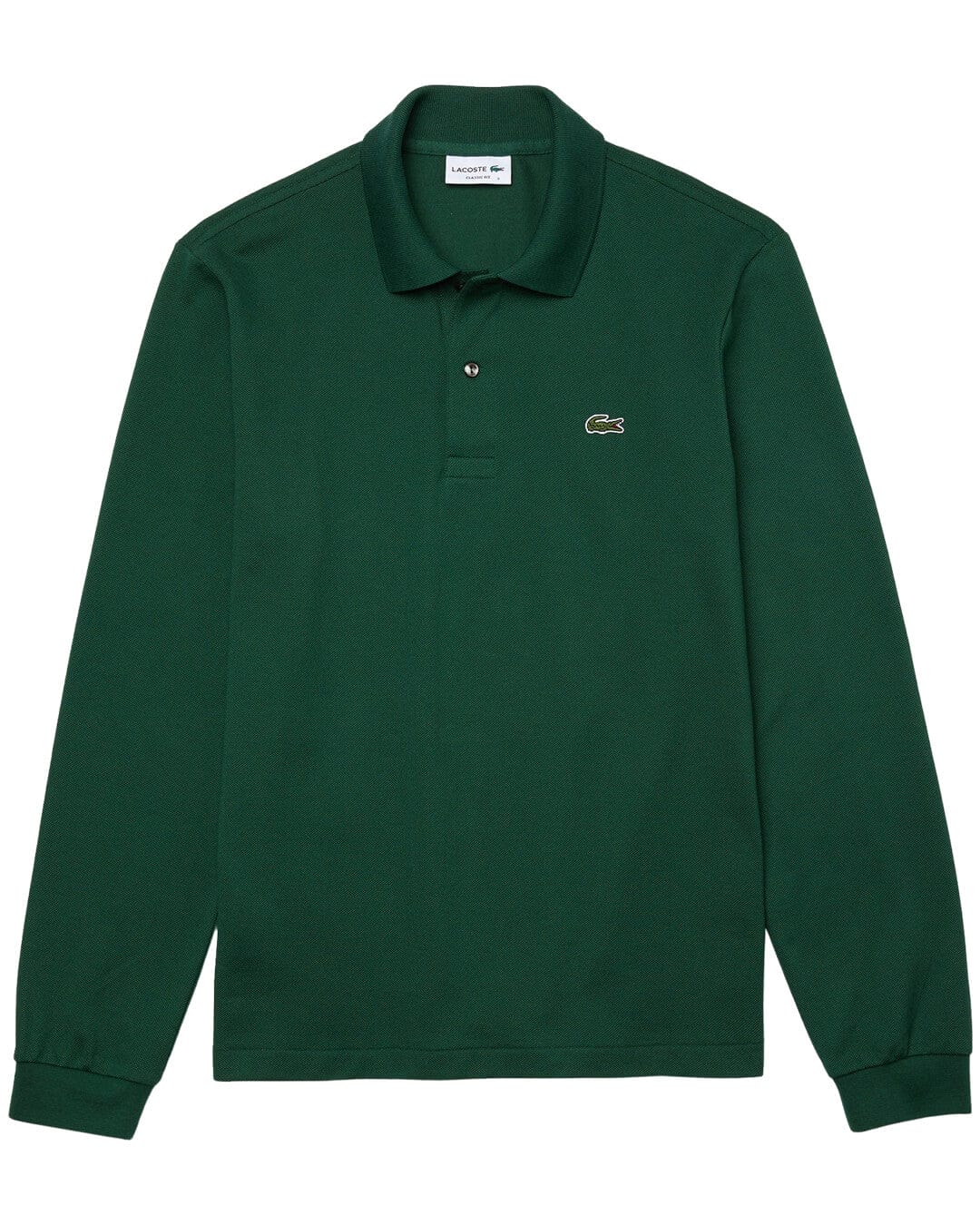 Lacoste Polo Shirts Lacoste Green Long Sleeves Polo Shirt