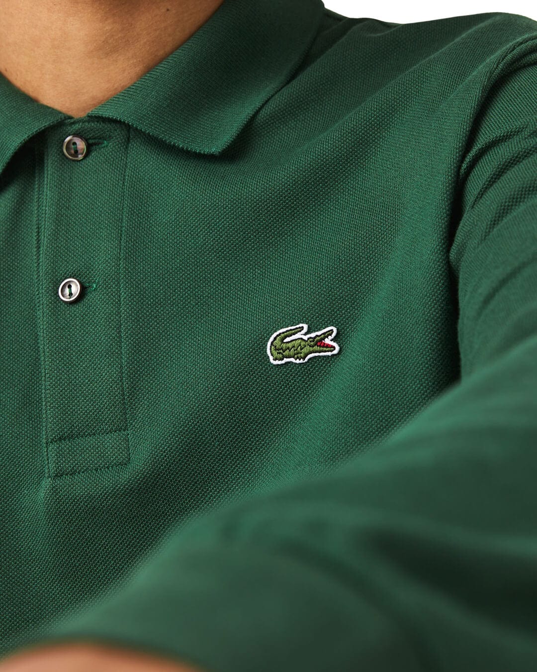 Lacoste Polo Shirts Lacoste Green Long Sleeves Polo Shirt