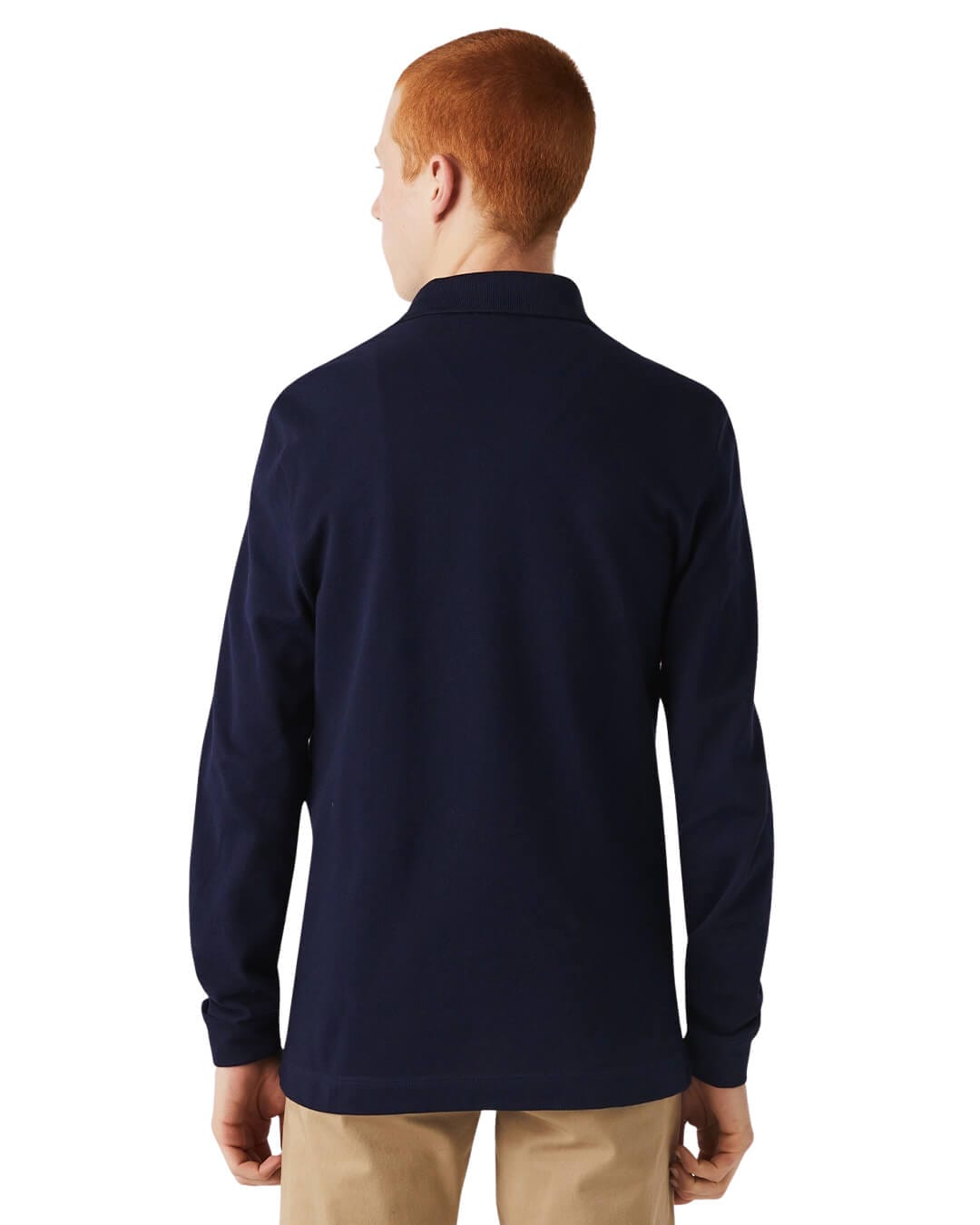 Lacoste Polo Shirts Lacoste Navy Petit Pique Long Sleeved Polo Shirt
