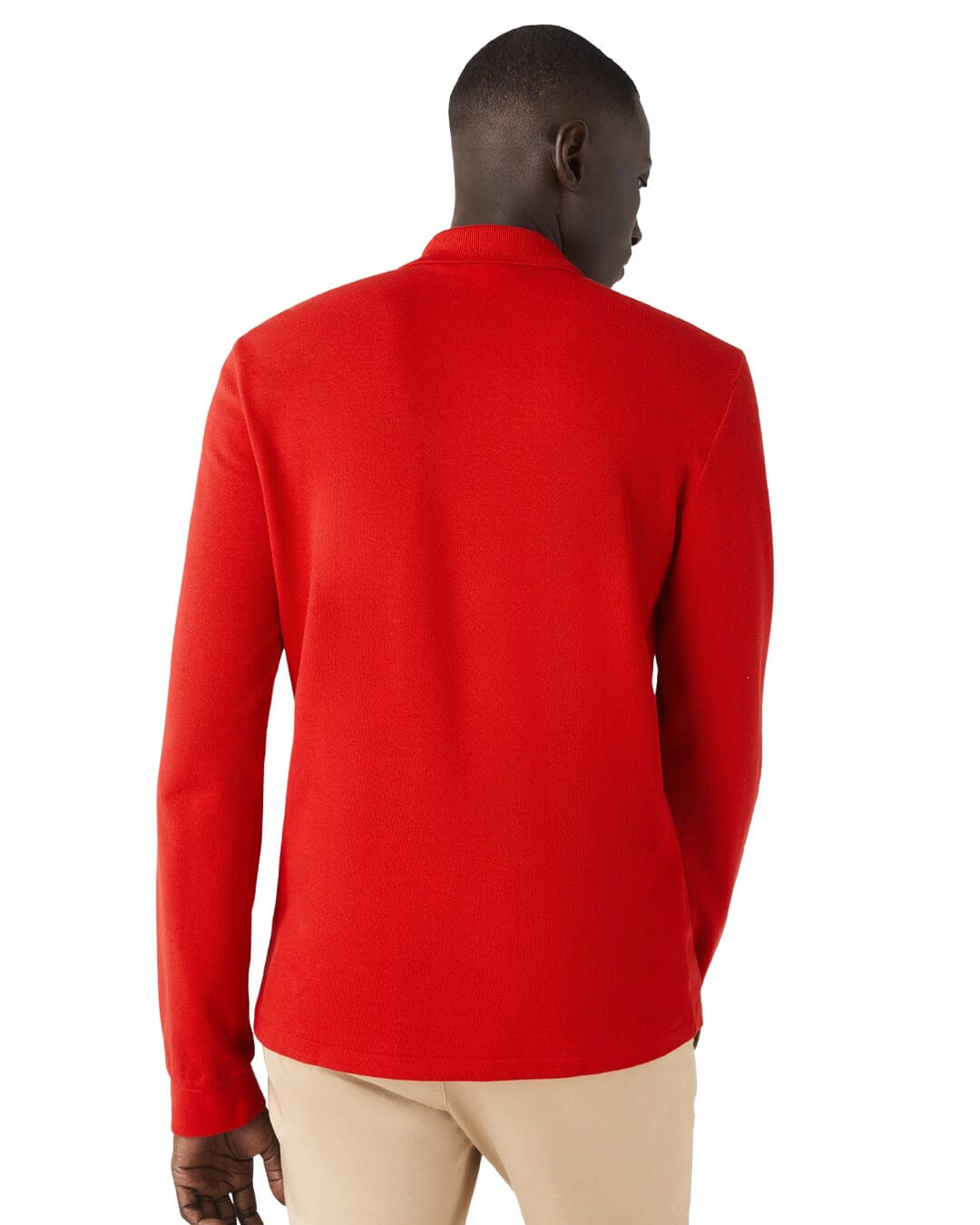 Lacoste Polo Shirts Lacoste Red Long Sleeves Polo Shirt