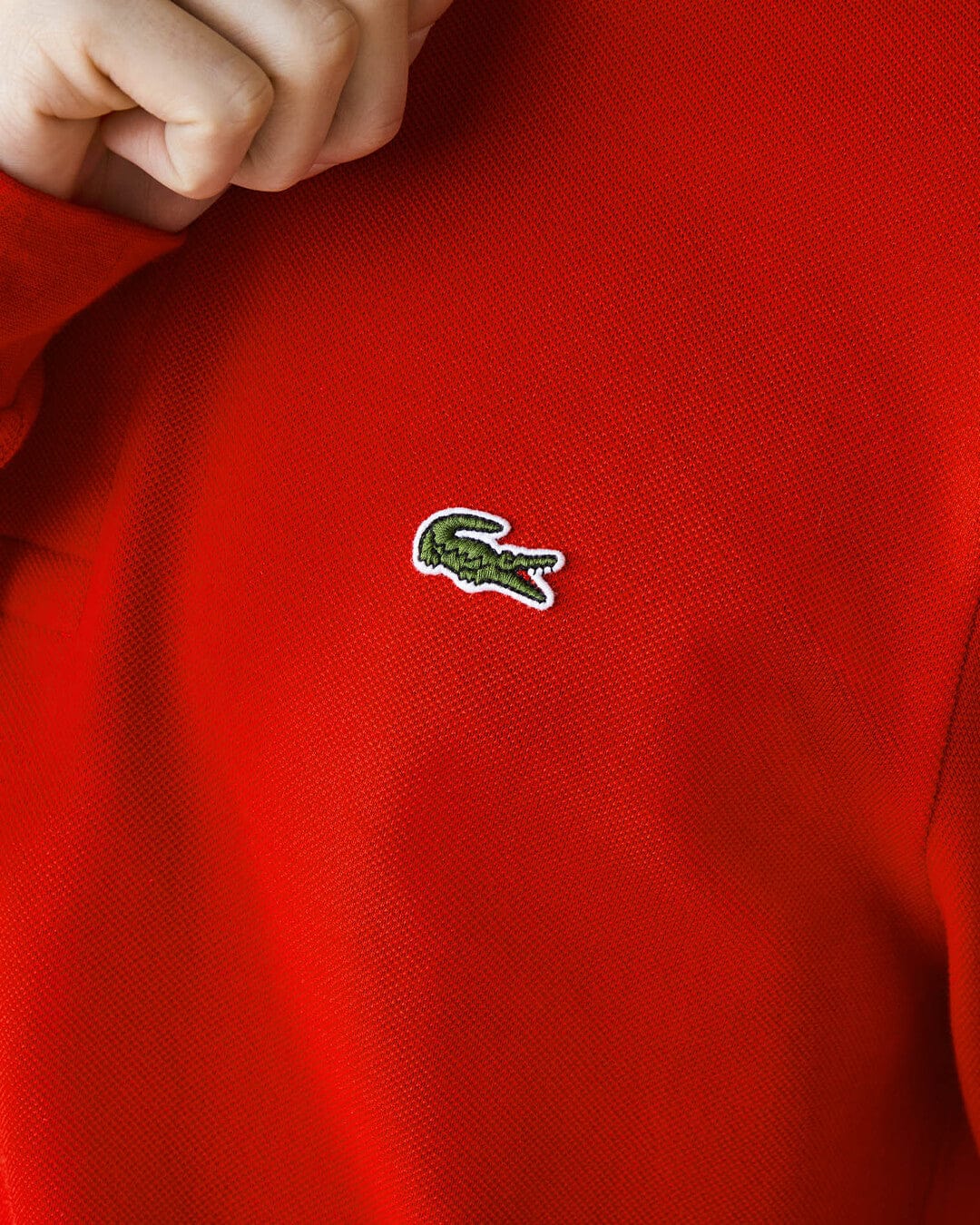 Lacoste Polo Shirts Lacoste Red Long Sleeves Polo Shirt