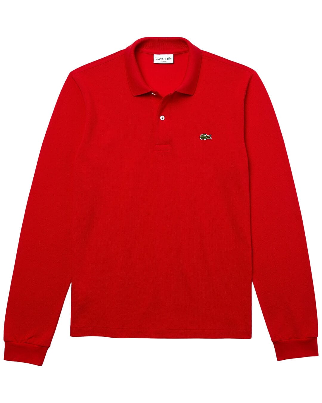 Lacoste Polo Shirts Lacoste Red Long Sleeves Polo Shirt