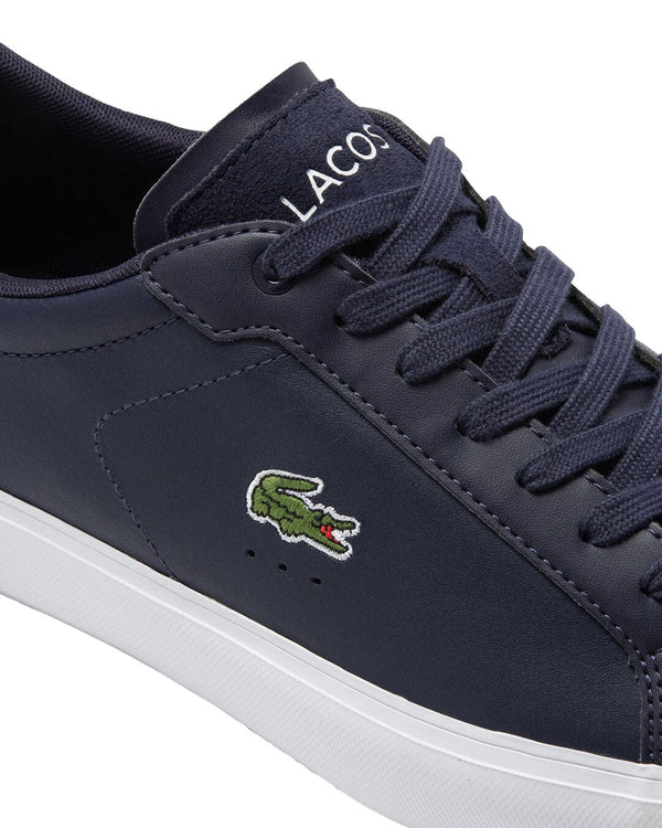 Lacoste Powercourt Leather Navy Block Sneakers Bortex Bortex
