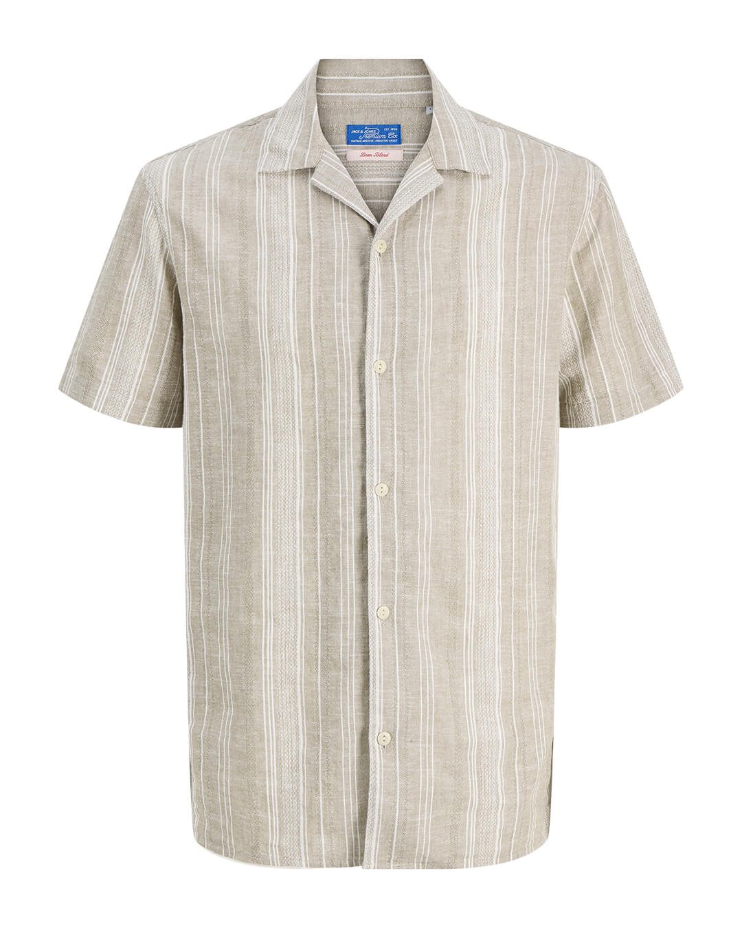 Jack & Jones Jprblusummer Lin. Blen Dobby Ss Sn Mermaid