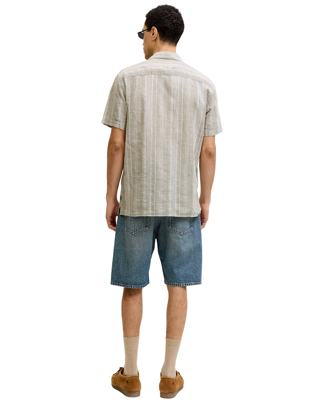 Jack & Jones Jprblusummer Lin. Blen Dobby Ss Sn Mermaid