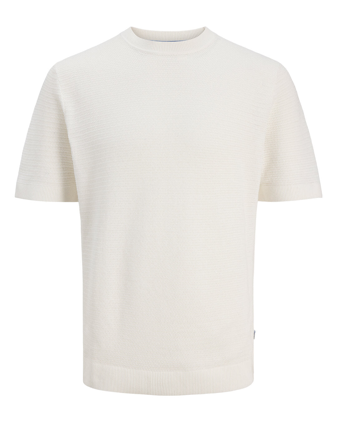 Jack & Jones Jprbluriley Knit Crew Neck Ss Sn Cloud Dancer