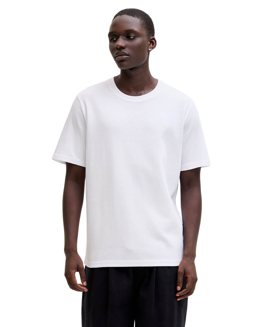 Jack & Jones Jprblaethan Ss Logo Tee Sn Bright White