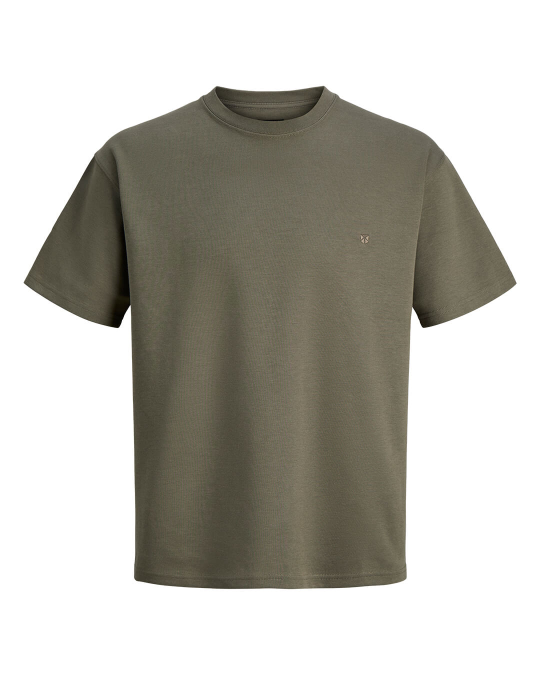 Jack & Jones Jprblaethan Ss Logo Tee Sn Smokey Olive