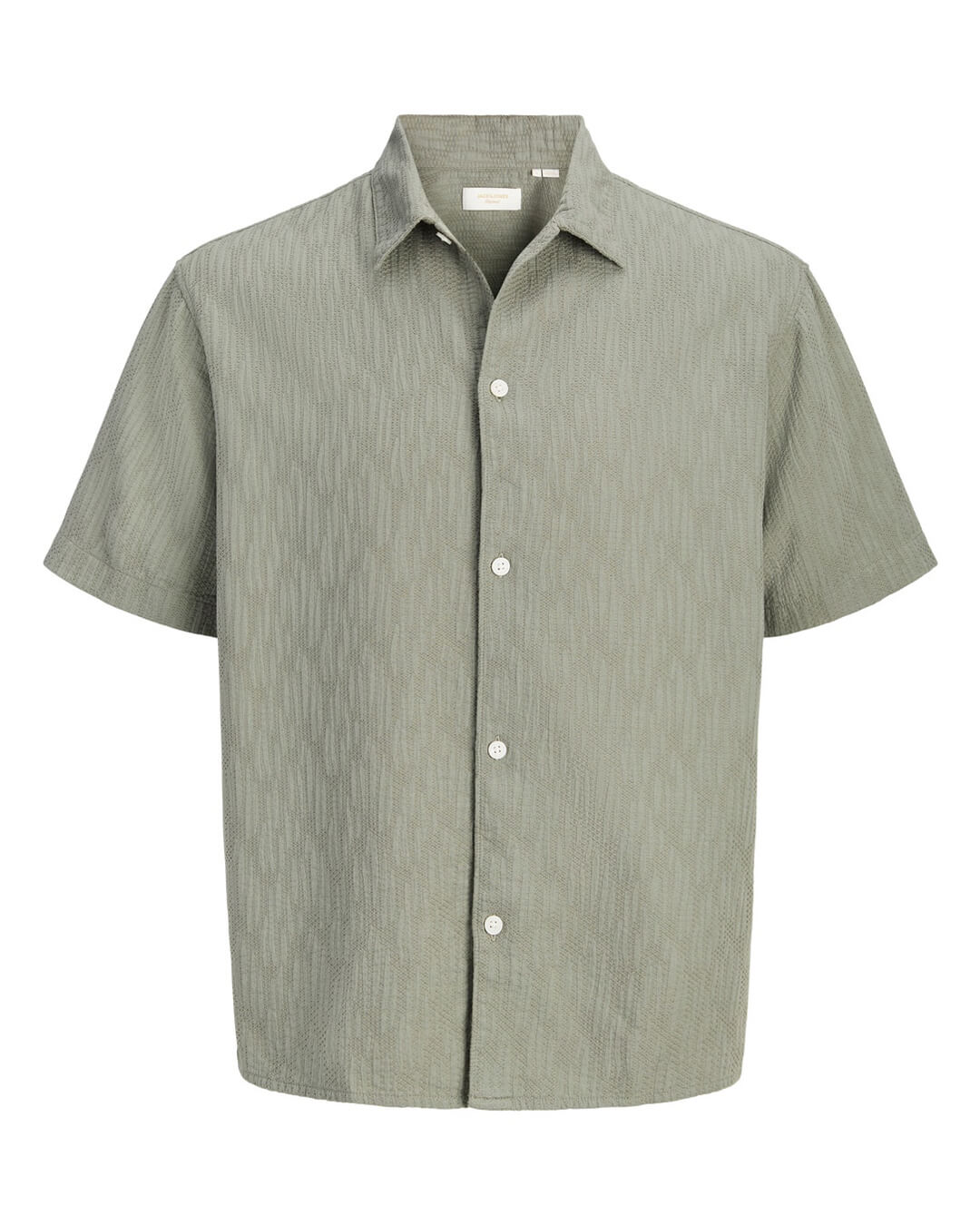 Jack & Jones Jormontauk Wavy Texture Ss Sn Vetiver Shirt
