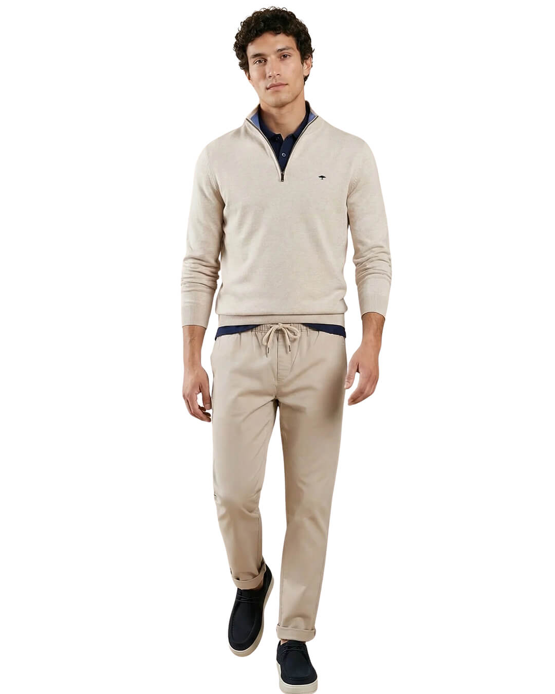 Fynch-Hatton Troyer-Zip Superfine New Offwhite