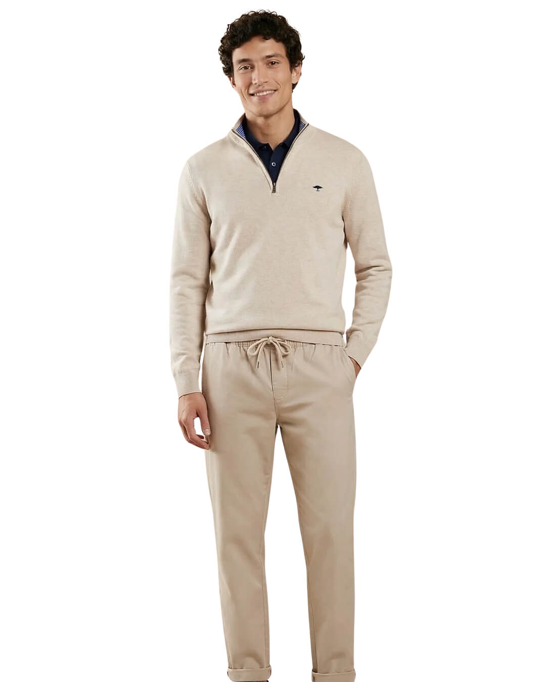 Fynch-Hatton Troyer-Zip Superfine New Offwhite