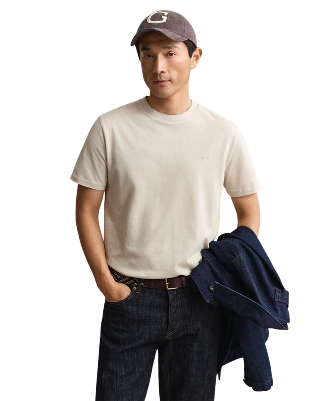 Gant Beige Tone Pique   T-Shirt
