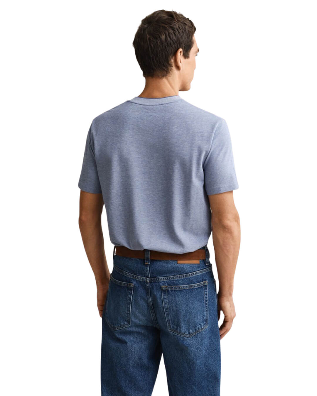 Gant 2 Tone Pique Ss Tshirt Vintage Blue T-Shirt