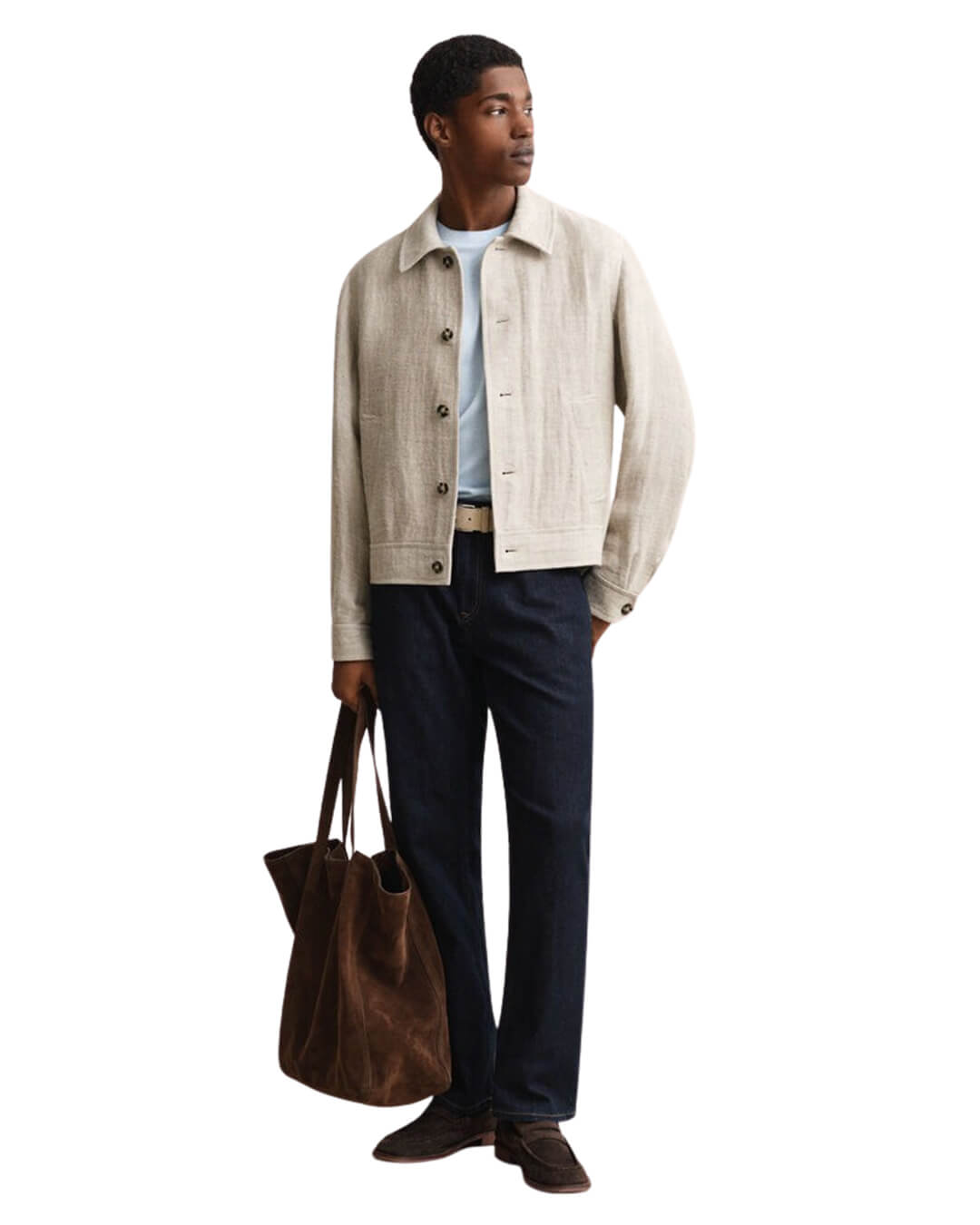 Gant 2 Tone Pique Ss Tshirt Sky Blue T-Shirt
