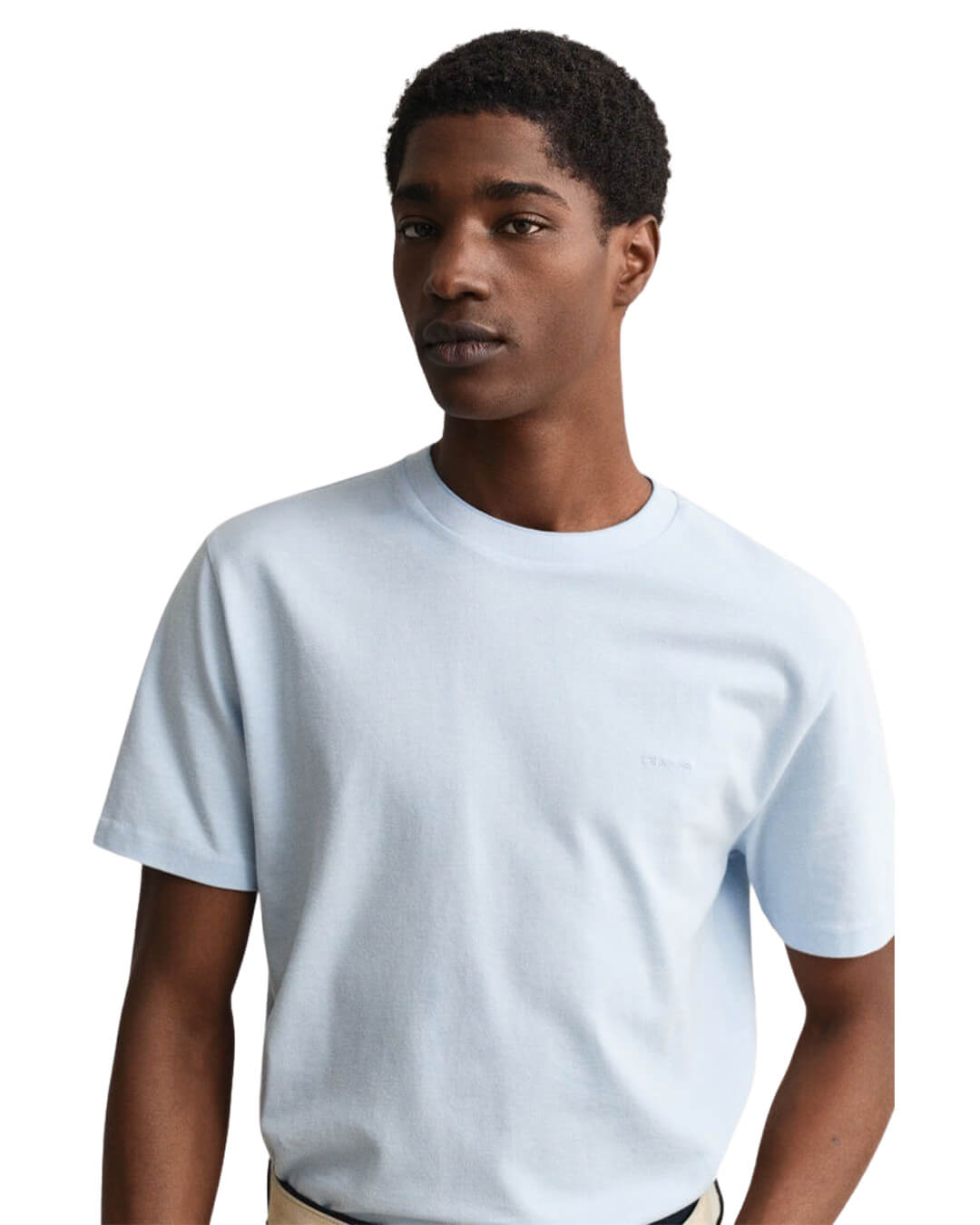 Gant 2 Tone Pique Ss Tshirt Sky Blue T-Shirt